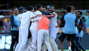 Team India's historic Test win by touching the boundary of Panth's shot 1